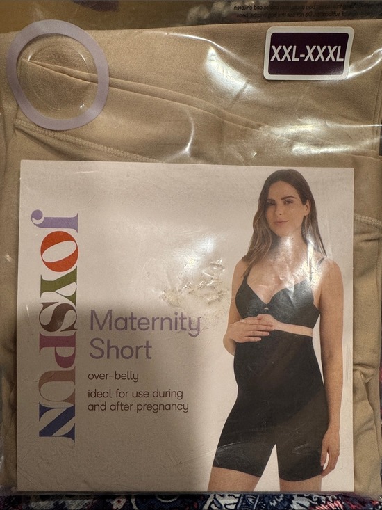 Joyspun Other - Joyspun  Maternity Over-Belly Stretch Short Shapewear XXL-XXXL Beige NWT 2 Pair